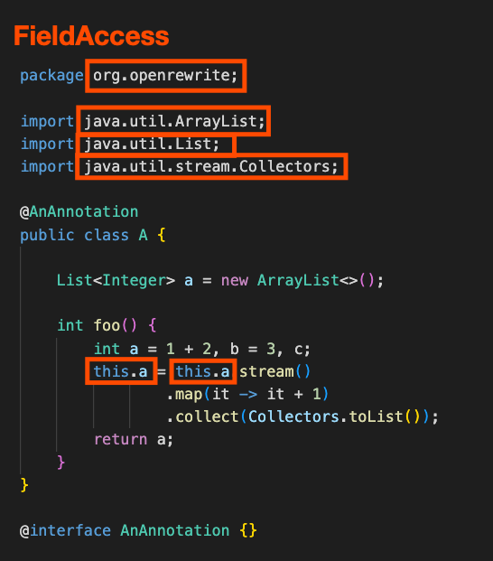 FieldAccess Example